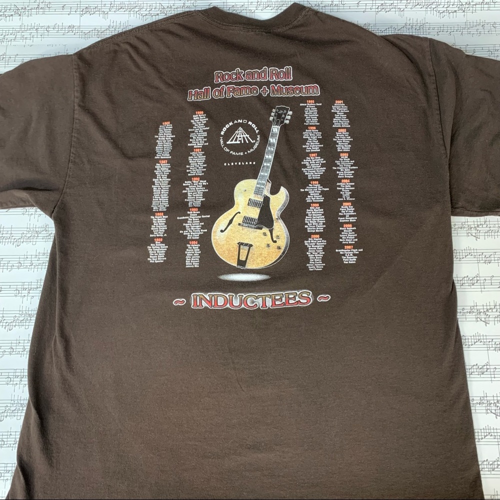 Rock and Roll Hall of Fame + Museum Inductees T-Shirt Tee 1986-2007 Size XL